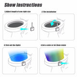 Toilet Light Led Night Human Motion Sensor 🚽 - product-image-607979147