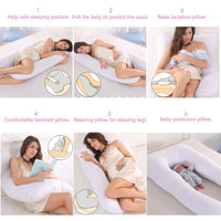 100% Cotton Sleeping Support Pillow For Pregnant Women 💤👶 - product-image-714869705